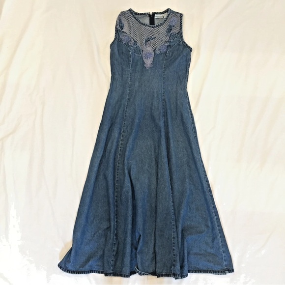 Newport News Blue Denim Mini Dress - Picture 3 of 3